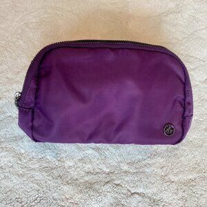 Purple Pander pouch with zipper closure